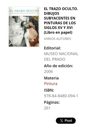 El trazo oculto. Dibujos subyacentes en pintura...