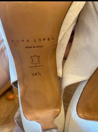 Zapatos de Novia Pura Lopez Blancos