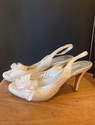 Zapatos de Novia Pura Lopez Blancos