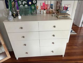 Cómoda 8 cajones blanca