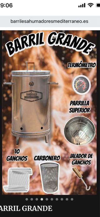 Barril Ahumador Mediterraneo Grande