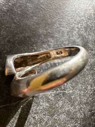 Anello in argento con zirconi cubici