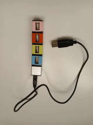 Hub USB 4 Porte Colorato Rohs