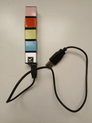 Hub USB 4 Porte Colorato Rohs