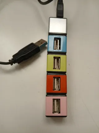 Hub USB 4 Porte Colorato Rohs
