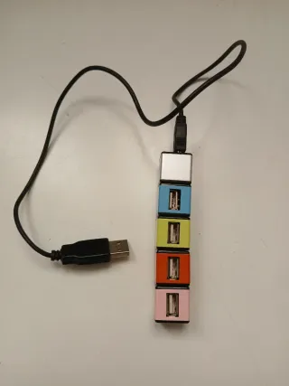 Hub USB 4 Porte Colorato Rohs