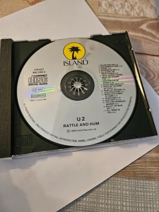 CD U2 Rattle and Hum 1988