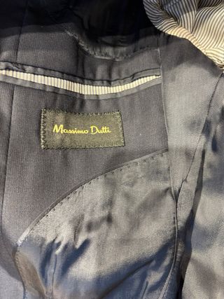 Traje Massimo Dutti Azul Marino