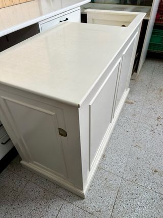 2 mostradores de madera y cristal (precio lote)