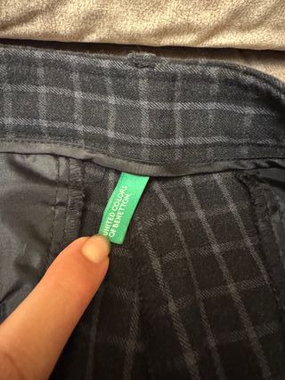 Pantaloni Benetton, colore nero, taglia 44