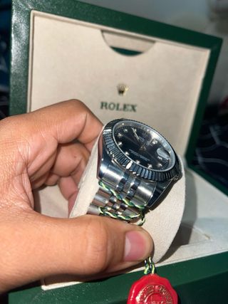 Reloj Rolex Plata y Negro
