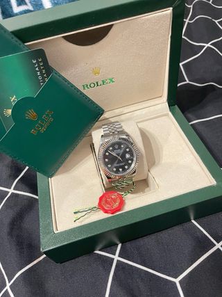 Reloj Rolex Plata y Negro