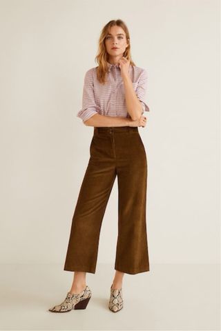 Camisa rosa cuadros Mango