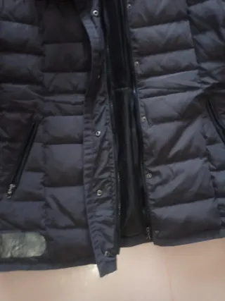 Zara Chaquetón Negro Talla .L