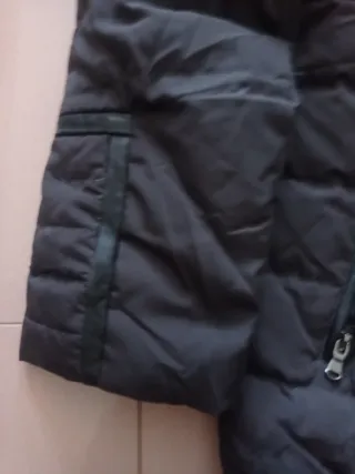 Zara Chaquetón Negro Talla .L