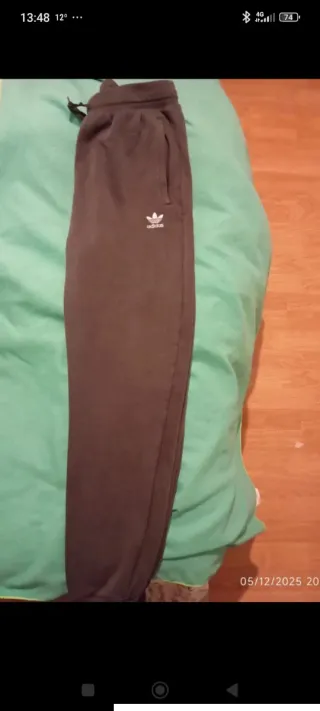 Pantalón Adidas Algodón Marrón