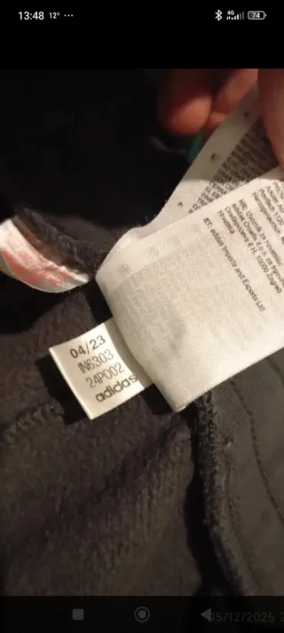 Pantalón Adidas Algodón Marrón