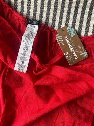 Pareo corto Calzedonia rosso nuovo