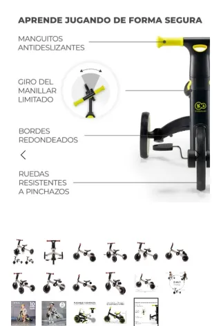 Bicicleta niño plegable.