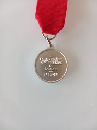 Medaglia Ordine di Malta Pellegrinaggio Lourdes