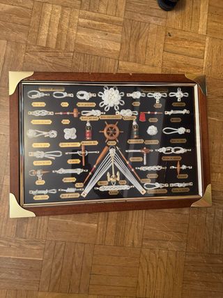 Cuadro Náutico Nudos Marineros Madera