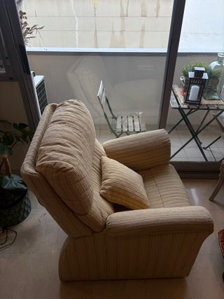 Butaca Reclinable Tela Beige