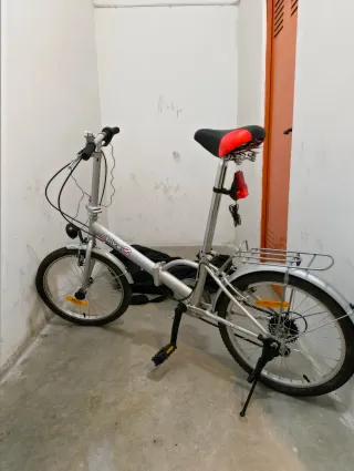 Bicicleta Plegable Plata