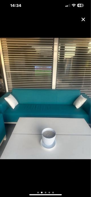 Conjunto de Sofá y Sillones de Jardín Teal