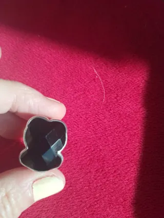 Anillo Plata TOUS Negro