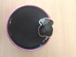 Anillo Plata TOUS Negro