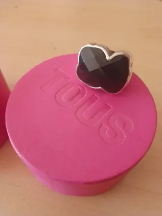 Anillo Plata TOUS Negro