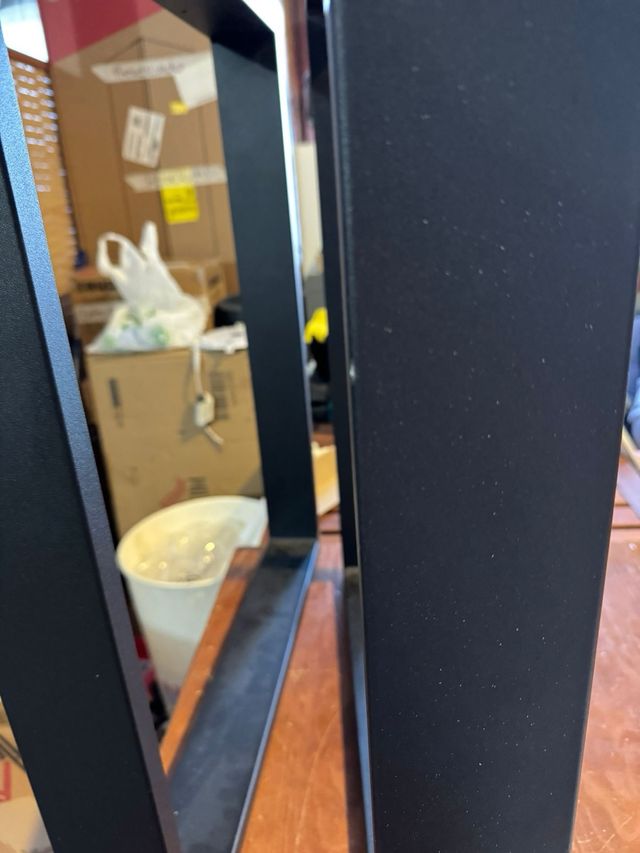 Conjunto 2 Patas Mesa Metal Negro