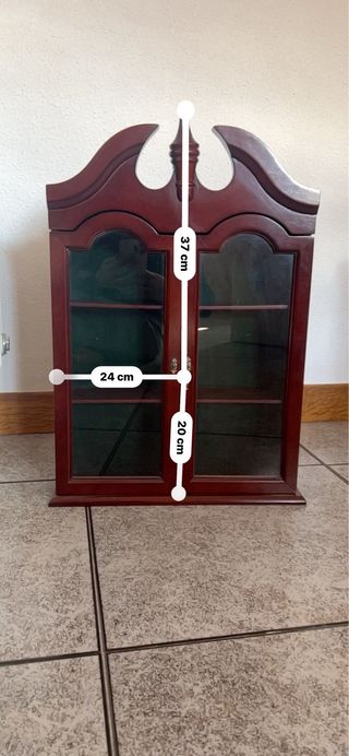 Vitrina madera y cristal pequeña