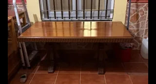 Mesa de roble macizo para salón o comedor