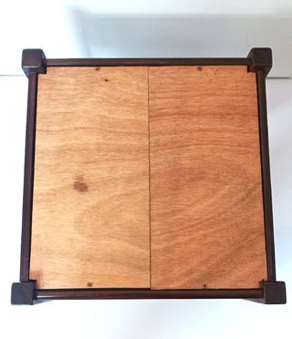 Tavolino carrello vintage in legno con ruote