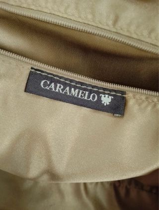 Bolso Caramelo Charol Rojo