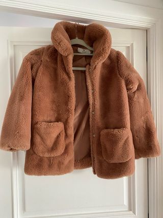 Chaqueta pelo rosa niña T.8/9 años