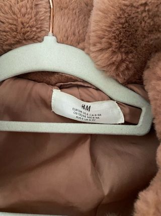 Chaqueta pelo rosa niña T.8/9 años