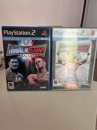WWE Smackdown vs Raw 2006 y 2007 PS2