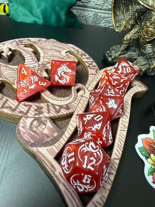 Set Dadi D&D Drago Rosso