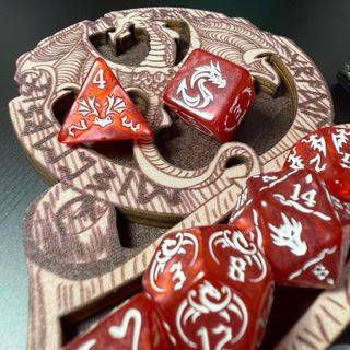 Set Dadi D&D Drago Rosso