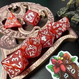 Set Dadi D&D Drago Rosso