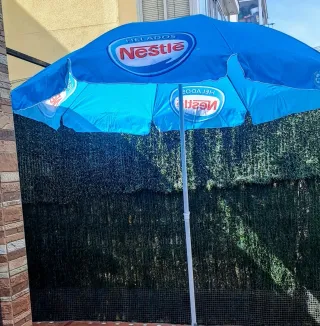 PARASOL sombrilla Grande Tela' Poliéster Azul