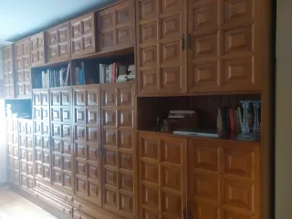 Mueble Estantería y Armario Madera