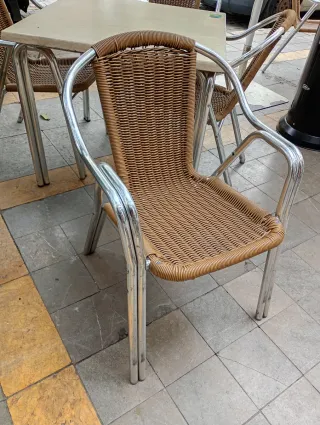 Silla Terraza plastico y Metal