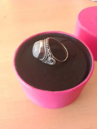 Anillo Plata Piedra Luna