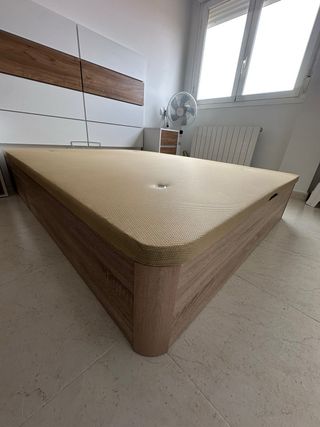 Canapé abatible madera y tela