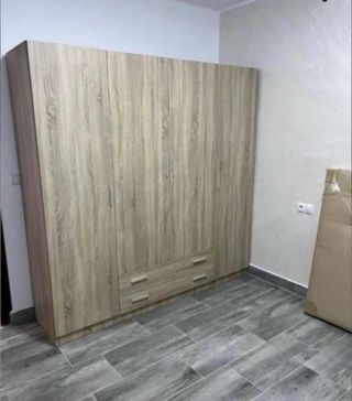 Armario 4 puertas y 2 cajones blanco