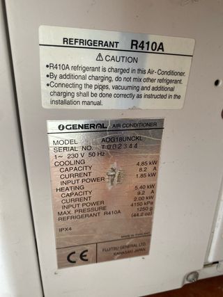 Aire Acondicionado General Beige