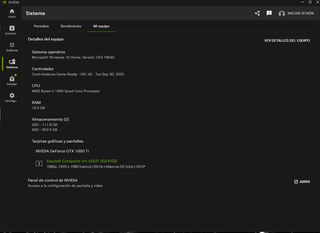 PC Gaming GTX 1050 Ti 16GB RAM SSD 1TB